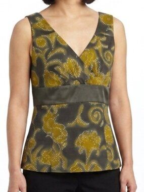 Teenflo Sleeveless Empire Waist Silk Top- Sz. 4